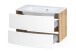Waschtisch-Set >Kopenhagen< in Matt Weiß - 80x53x49cm (BxHxT)