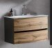 Waschtisch-Set >Kopenhagen< in Wotaneiche - 80x53x49cm (BxHxT)
