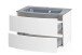 Waschtisch-Set >Kopenhagen< in Matt Weiß - 80x53x49cm (BxHxT)