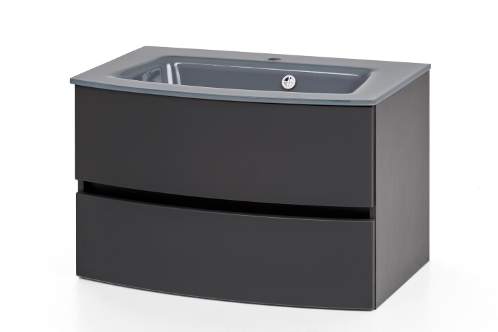 Waschtisch-Set >Kopenhagen< in Matt Grau - 80x53x49cm (BxHxT)