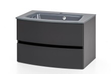 Waschtisch-Set >Kopenhagen< in Matt Grau -...