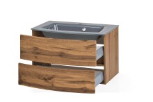 Waschtisch-Set >Kopenhagen< in Wotaneiche - 80x53x49cm (BxHxT)