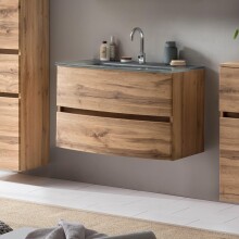 Waschtisch-Set >Kopenhagen< in Wotaneiche - 80x53x49cm (BxHxT)
