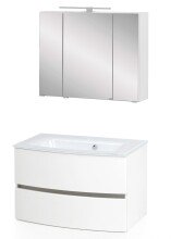 Badezimmer-Set >Kopenhagen< in Matt Weiß -...
