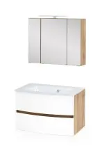 Badezimmer-Set >Kopenhagen< in Matt Weiß -...
