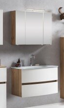 Badezimmer-Set >Kopenhagen< in Matt Weiß - 80x200x49cm (BxHxT)