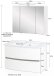Badezimmer-Set >Kopenhagen< in Matt Weiß - 80x200x49cm (BxHxT)