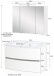 Badezimmer-Set >Kopenhagen< in Wotaneiche - 80x200x49cm (BxHxT)