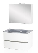 Badezimmer-Set >Kopenhagen< in Matt Weiß -...
