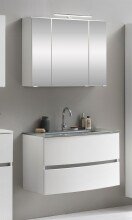 Badezimmer-Set >Kopenhagen< in Matt Weiß - 80x200x49cm (BxHxT)