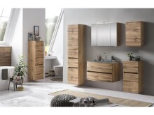 Badezimmer-Set >Kopenhagen< in Wotaneiche - 80x200x49cm (BxHxT)
