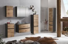 Badezimmer-Set >Kopenhagen< in Wotaneiche - 80x200x49cm (BxHxT)