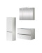 Badezimmer-Set >Kopenhagen< in Matt Weiß - 80x200x49cm (BxHxT)