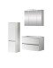 Badezimmer-Set >Kopenhagen< in Matt Weiß - 80x200x49cm (BxHxT)