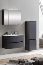 Badezimmer-Set >Kopenhagen< in Matt Grau - 80x200x49cm (BxHxT)