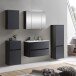 Badezimmer-Set >Kopenhagen< in Matt Grau - 80x200x49cm (BxHxT)