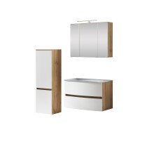 Badezimmer-Set >Kopenhagen< in Matt Weiß -...
