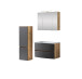 Badezimmer-Set >Kopenhagen< in Matt Grau - 80x200x49cm (BxHxT)