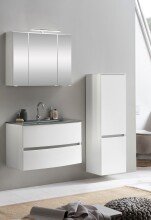 Badezimmer-Set >Kopenhagen< in Matt Weiß - 80x200x49cm (BxHxT)