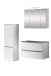 Badezimmer-Set >Kopenhagen< in Matt Weiß - 80x200x49cm (BxHxT)