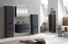 Badezimmer-Set >Kopenhagen< in Matt Grau - 80x200x49cm (BxHxT)