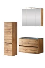 Badezimmer-Set >Kopenhagen< in Wotaneiche - 80x200x49cm (BxHxT)