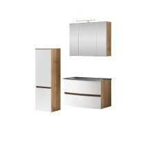 Badezimmer-Set >Kopenhagen< in Matt Weiß -...