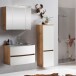 Badezimmer-Set >Kopenhagen< in Matt Weiß - 80x200x49cm (BxHxT)