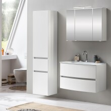Badezimmer-Set >Kopenhagen< in Matt Weiß - 80x200x49cm (BxHxT)