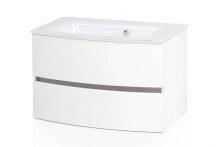 Badezimmer-Set >Kopenhagen< in Matt Weiß - 80x200x49cm (BxHxT)