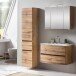 Badezimmer-Set >Kopenhagen< in Wotaneiche - 80x200x49cm (BxHxT)