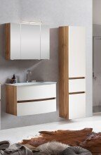 Badezimmer-Set >Kopenhagen< in Matt Weiß - 80x200x49cm (BxHxT)