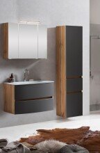 Badezimmer-Set >Kopenhagen< in Matt Grau - 80x200x49cm (BxHxT)