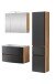 Badezimmer-Set >Kopenhagen< in Matt Grau - 80x200x49cm (BxHxT)