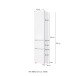 Badezimmer-Set >Kopenhagen< in Wotaneiche - 80x200x49cm (BxHxT)