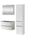 Badezimmer-Set >Kopenhagen< in Matt Weiß - 80x200x49cm (BxHxT)