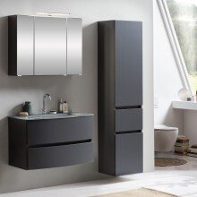 Badezimmer-Set >Kopenhagen< in Matt Grau - 80x200x49cm (BxHxT)