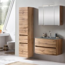 Badezimmer-Set >Kopenhagen< in Wotaneiche - 80x200x49cm (BxHxT)