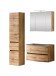 Badezimmer-Set >Kopenhagen< in Wotaneiche - 80x200x49cm (BxHxT)
