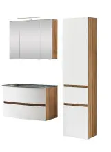 Badezimmer-Set >Kopenhagen< in Matt Weiß -...