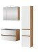 Badezimmer-Set >Kopenhagen< in Matt Weiß - 80x200x49cm (BxHxT)
