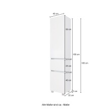 Badezimmer-Set >Kopenhagen< in Wotaneiche - 80x200x49cm (BxHxT)