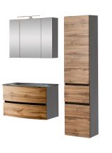 Badezimmer-Set >Kopenhagen< in Wotaneiche -...