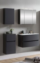 Badezimmer-Set >Kopenhagen< in Matt Grau - 80x200x49cm (BxHxT)