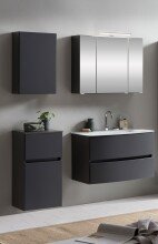 Badezimmer-Set >Kopenhagen< in Matt Grau - 80x200x49cm (BxHxT)
