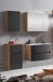 Badezimmer-Set >Kopenhagen< in Matt Grau - 80x200x49cm (BxHxT)