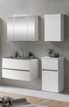 Badezimmer-Set >Kopenhagen< in Matt Weiß - 80x200x49cm (BxHxT)