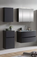 Badezimmer-Set >Kopenhagen< in Matt Grau - 80x200x49cm (BxHxT)