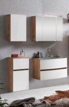 Badezimmer-Set >Kopenhagen< in Matt Weiß - 80x200x49cm (BxHxT)