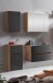 Badezimmer-Set >Kopenhagen< in Matt Grau - 80x200x49cm (BxHxT)